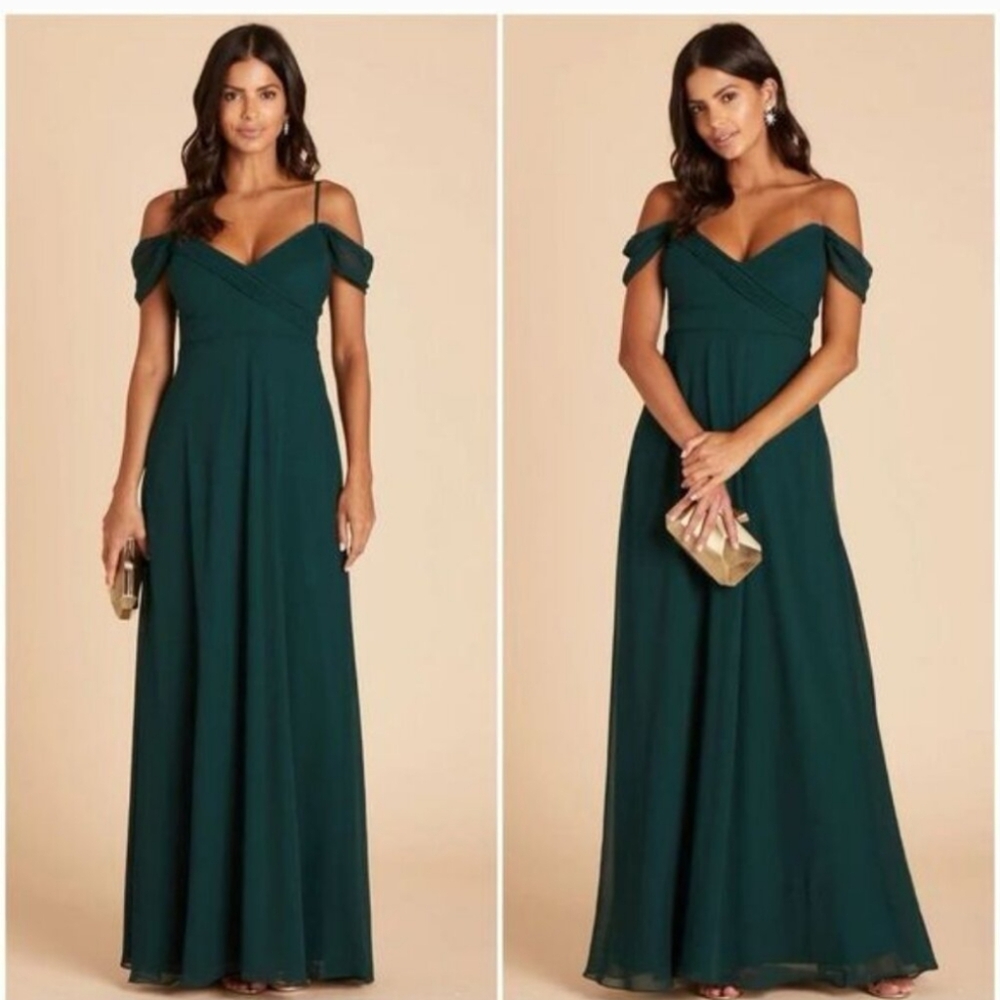 Birdy Grey Spence Convertible Dress in Medium Emerald Chiffon